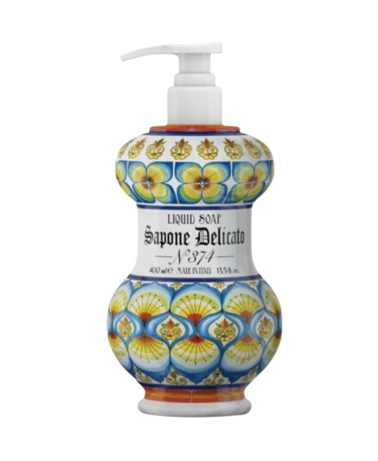 MAIOLICHE ALBARELLO N° 374 PAVONIS SAPONE DELICATO MANI E VISO 400 ML - Magnumfarma.it
