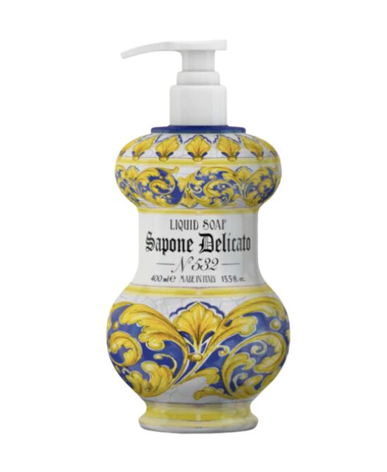 MAIOLICHE ALBARELLO N° 532 MYSTICUS SAPONE DELICATO MANI E VISO 400 ML - Magnumfarma.it