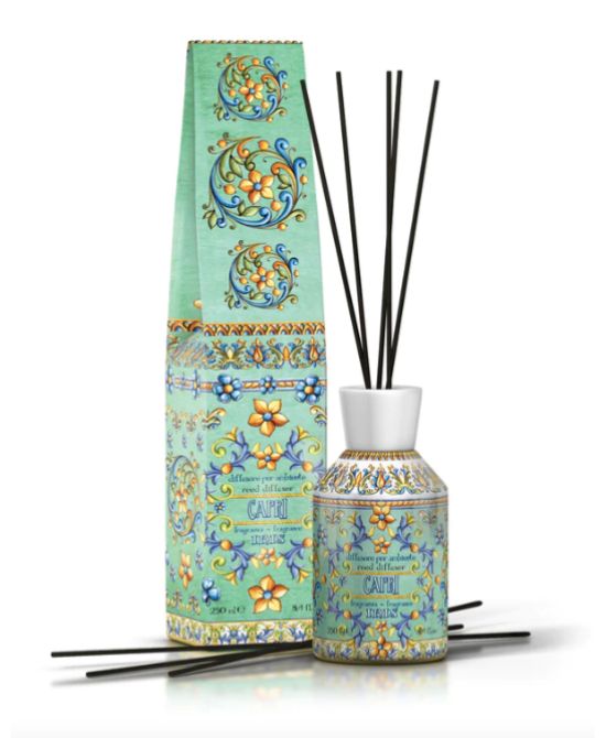 MAIOLICHE DIFFUSORE IRIS OF CAPRI CON BACCHETTE 250 ML - Magnumfarma.it