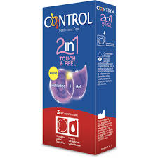 PROFILATTICO CONTROL 2IN1 TOUCH&FEEL+LUBE 3 PEZZI - Magnumfarma.it