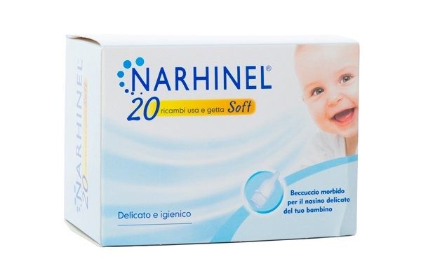 RICARICA USA E GETTA PER ASPIRATORE NASALE NARHINEL 20 PEZZI USA E GETTA SOFT - Magnumfarma.it