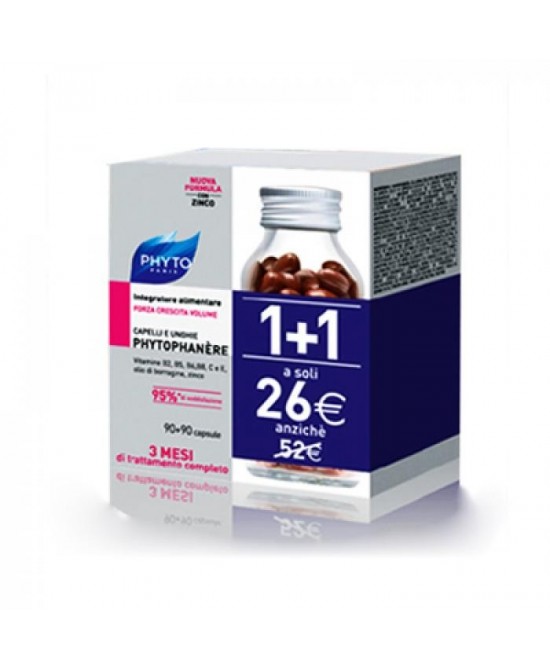 PHYTO PARIS PHYTOPHANERE INTEGRATORE ALIMENTARE CAPELLI/UNGHIE 90+90 CAPSULE - Magnumfarma.it