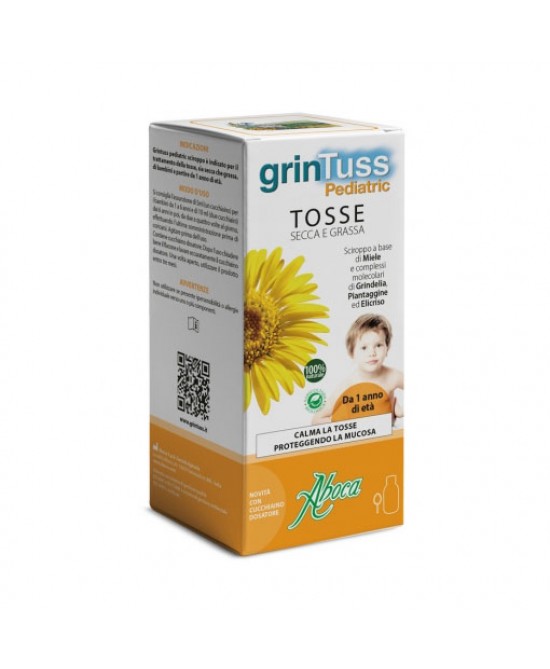 GRINTUSS PEDIATRIC SCIROPPO 180g Aboca  - Magnumfarma.it