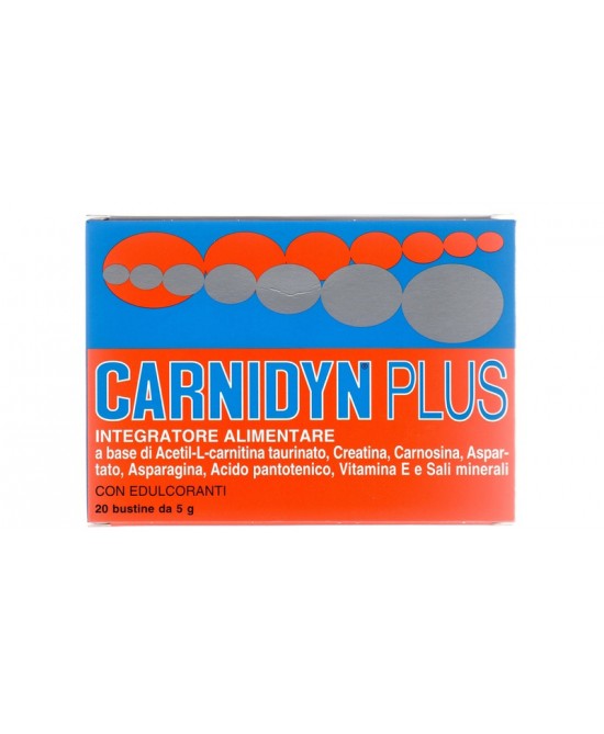 CARNIDYN PLUS 20 BUSTINE DA 5 G GUSTO ARANCIA - Magnumfarma.it