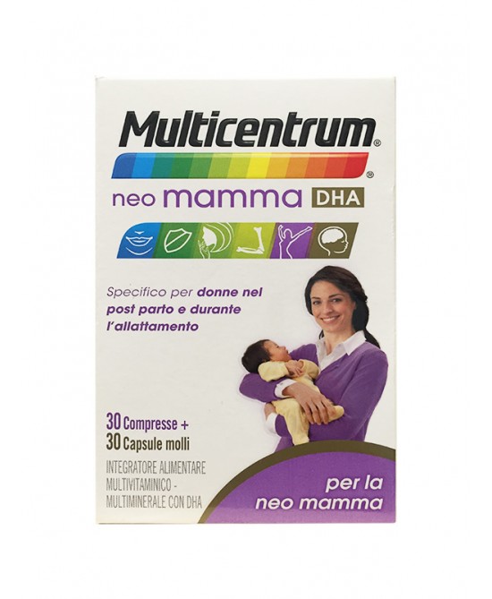 MULTICENTRUM NEO MAMMA DHA 30 COMPRESSE + 30 CAPSULE MOLLI - Magnumfarma.it