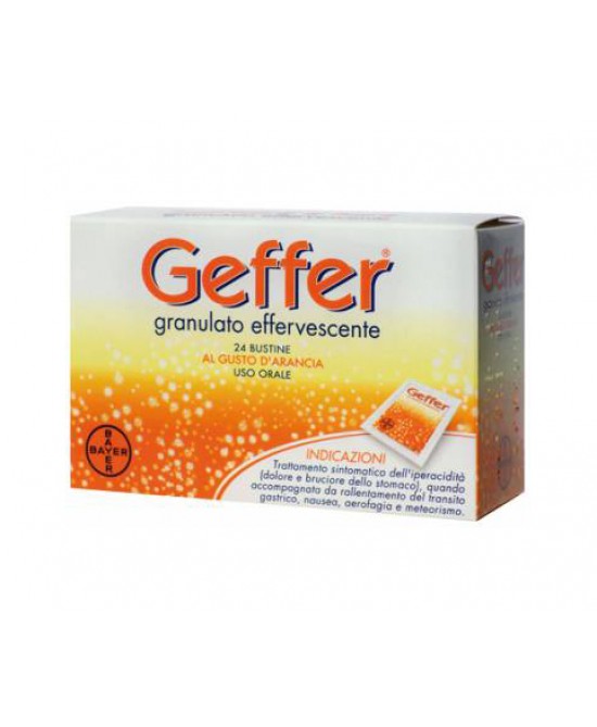 GEFFER GRANULATO EFFERVESCENTE PER SOLUZIONE ORALE 24 BUSTINE  - Magnumfarma.it