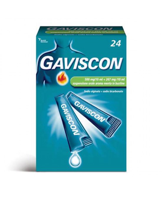 GAVISCON 24 BUSTINE 500+267MG/10ML - Magnumfarma.it