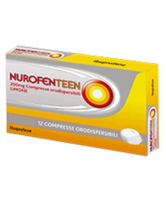 NUROFENTEEN 12 COPRESSE OROSOLUBILI 200MG LIMONE - Magnumfarma.it