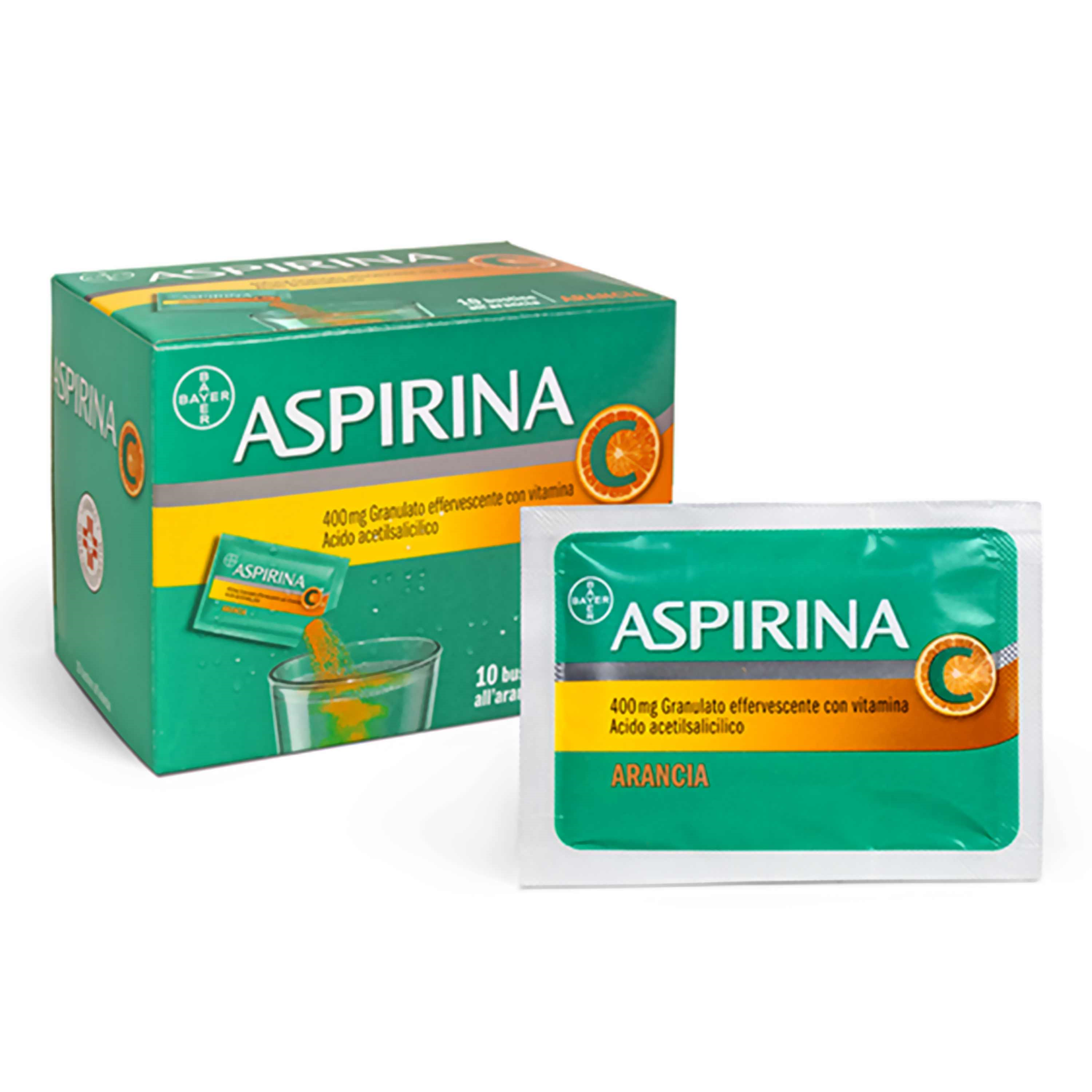 ASPIRINA C GRANULATO PER SOLUZIONE ORALE 10 BUSTINE 400+240 - Magnumfarma.it