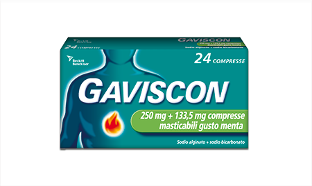 GAVISCON 24 COMPRESSE GUSTO MENTA 250+133,5MG - Magnumfarma.it