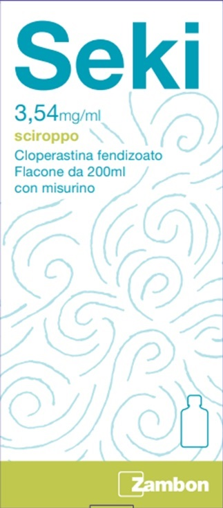 SEKI SCIROPPO TOSSE SEDATIVO FLACONE 200 ML CON BICCHIERE DOSATORE 3,54MG/ML - Magnumfarma.it