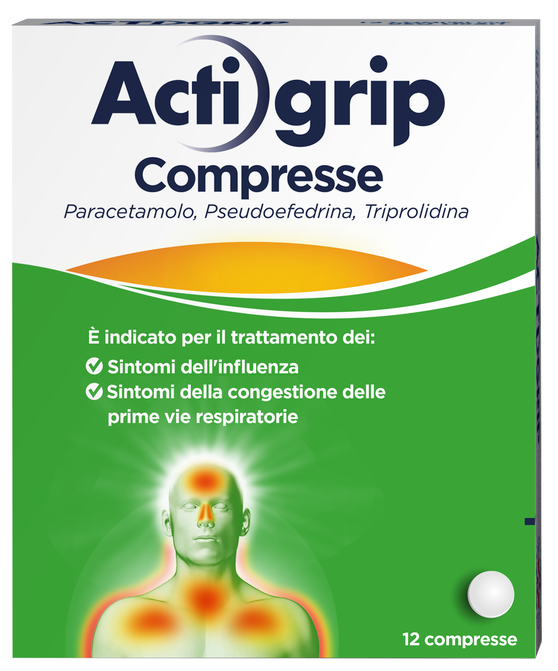 ACTIGRIP 12 COMPRESSE  2,5+60+500MG - Magnumfarma.it