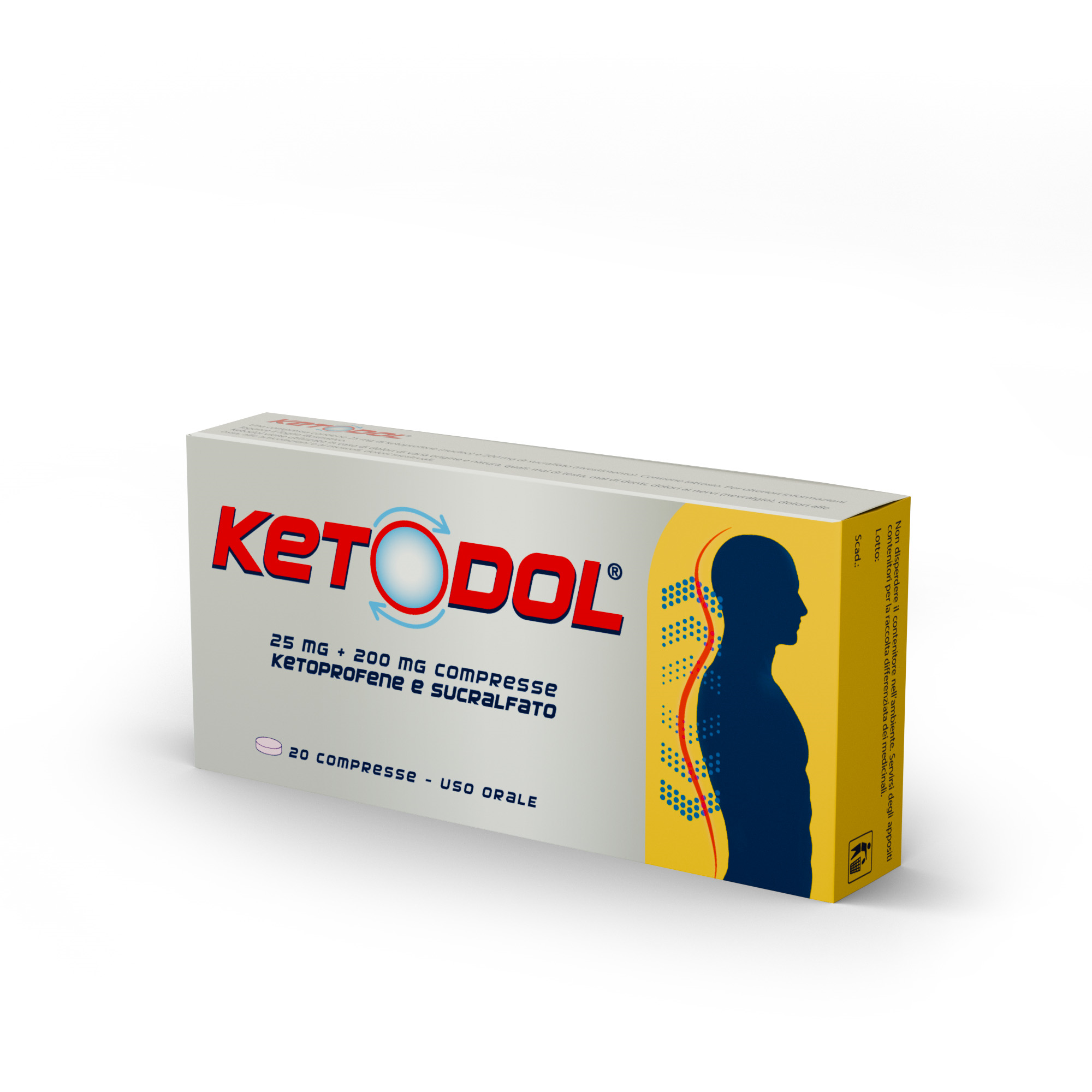 KETODOL 20 COMPRESSE 25+200MG - Magnumfarma.it