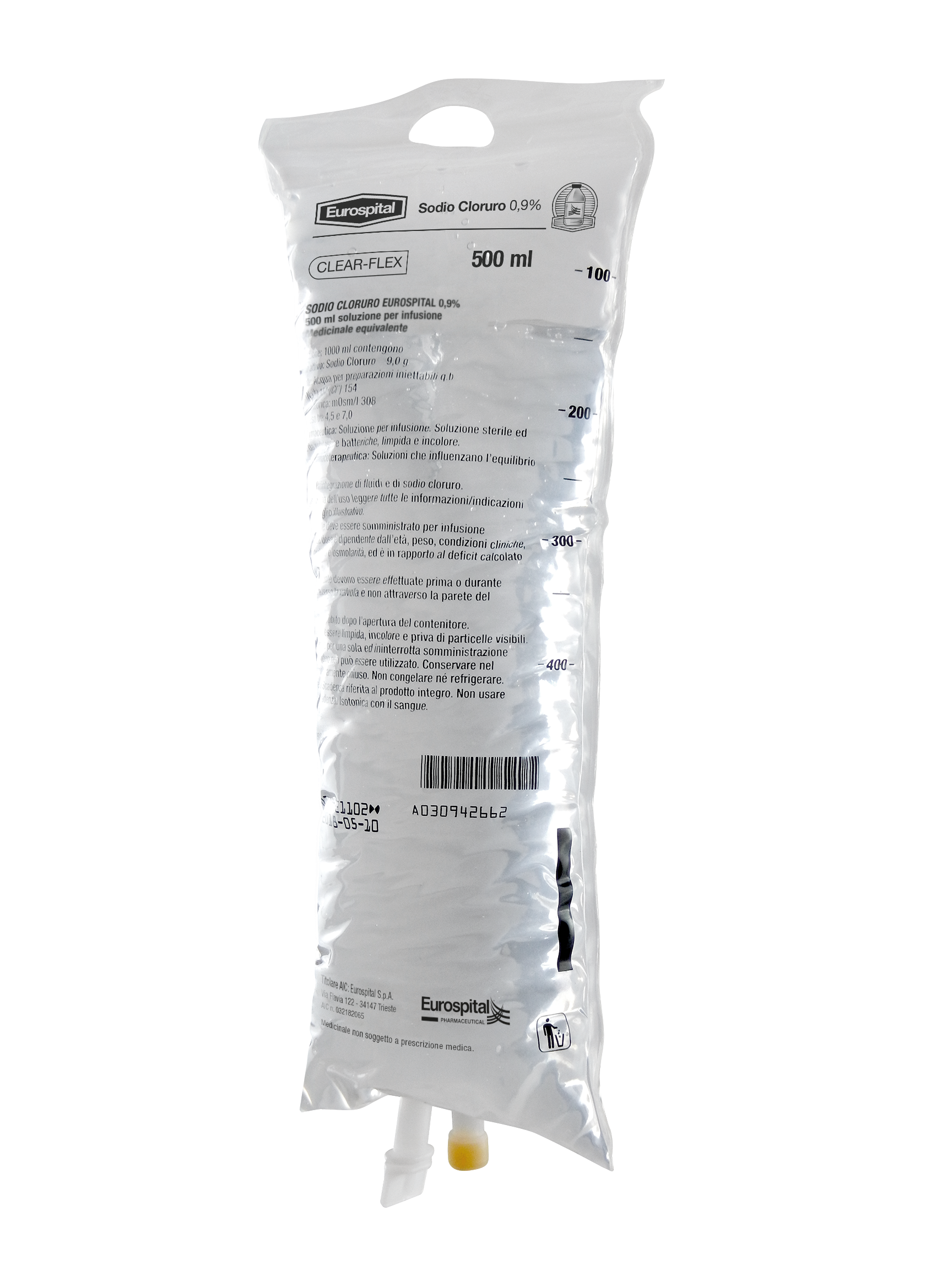 SODIO CLORURO EUROS*0,9% 500ML - Magnumfarma.it