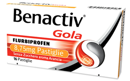BENACTIV GOLA 16 PASTIGLIE ARANCIA SENZA ZUCCHERO - Magnumfarma.it
