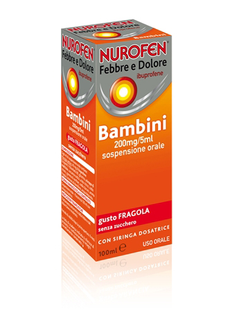 NUROFEN FEBBRE E DOLORE BAMBINI 200MG/5ML GUSTO FRAGOLA - Magnumfarma.it