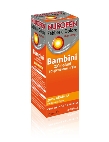 NUROFEN FEBBRE E DOLORE BAMBINI 200MG/5ML GUSTO ARANCIA - Magnumfarma.it