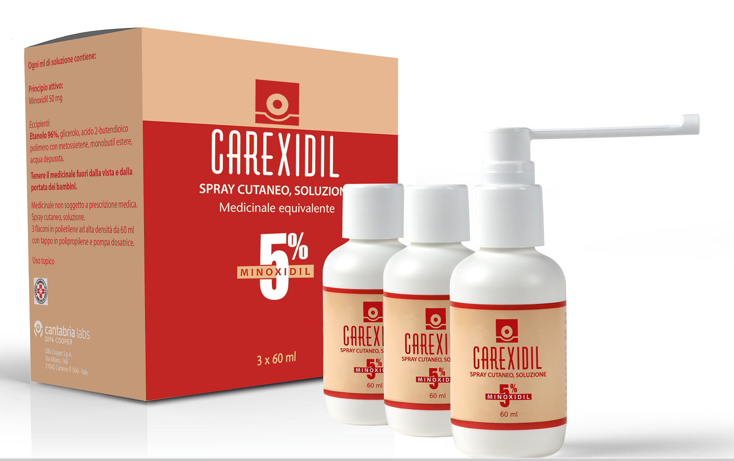 CAREXIDIL*3FL SOLUZ CUT 60ML5% - Magnumfarma.it