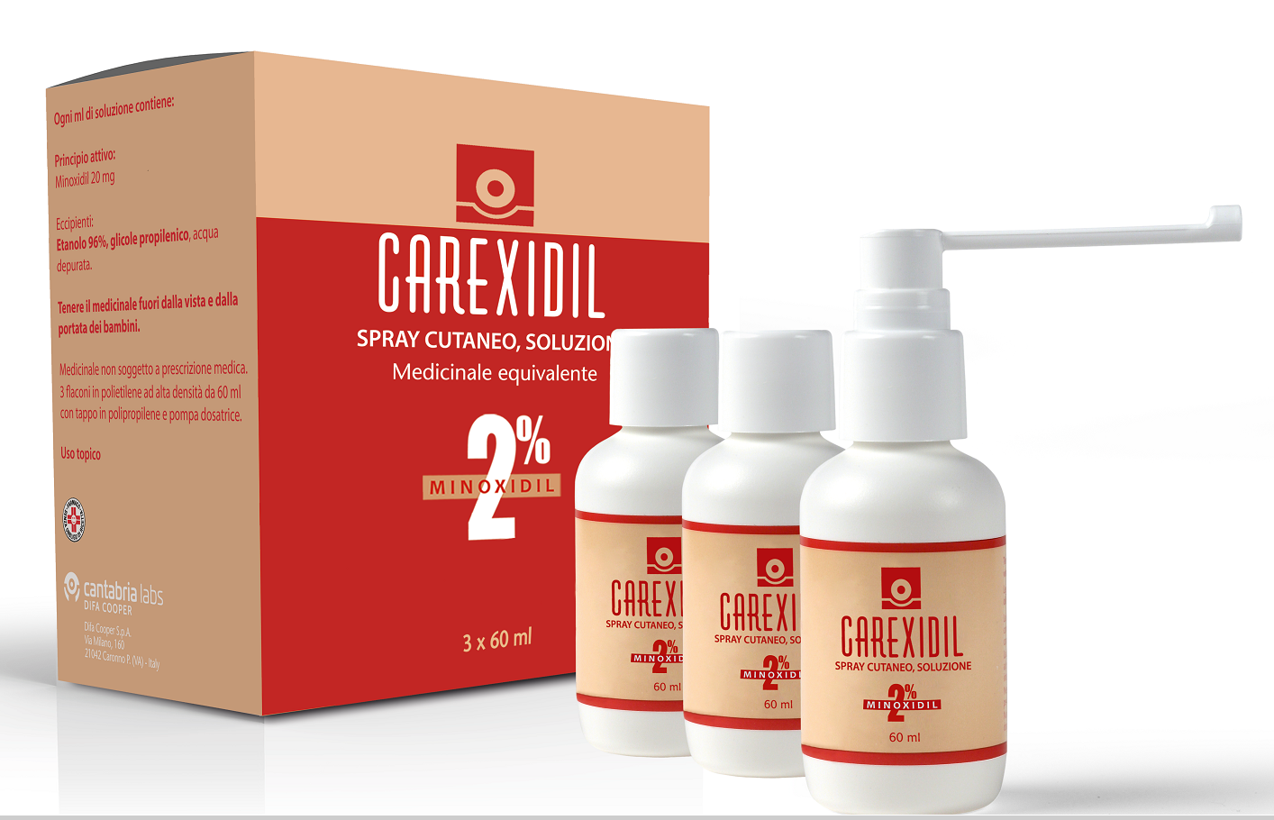CAREXIDIL*3FL SOLUZ CUT 60ML2% - Magnumfarma.it