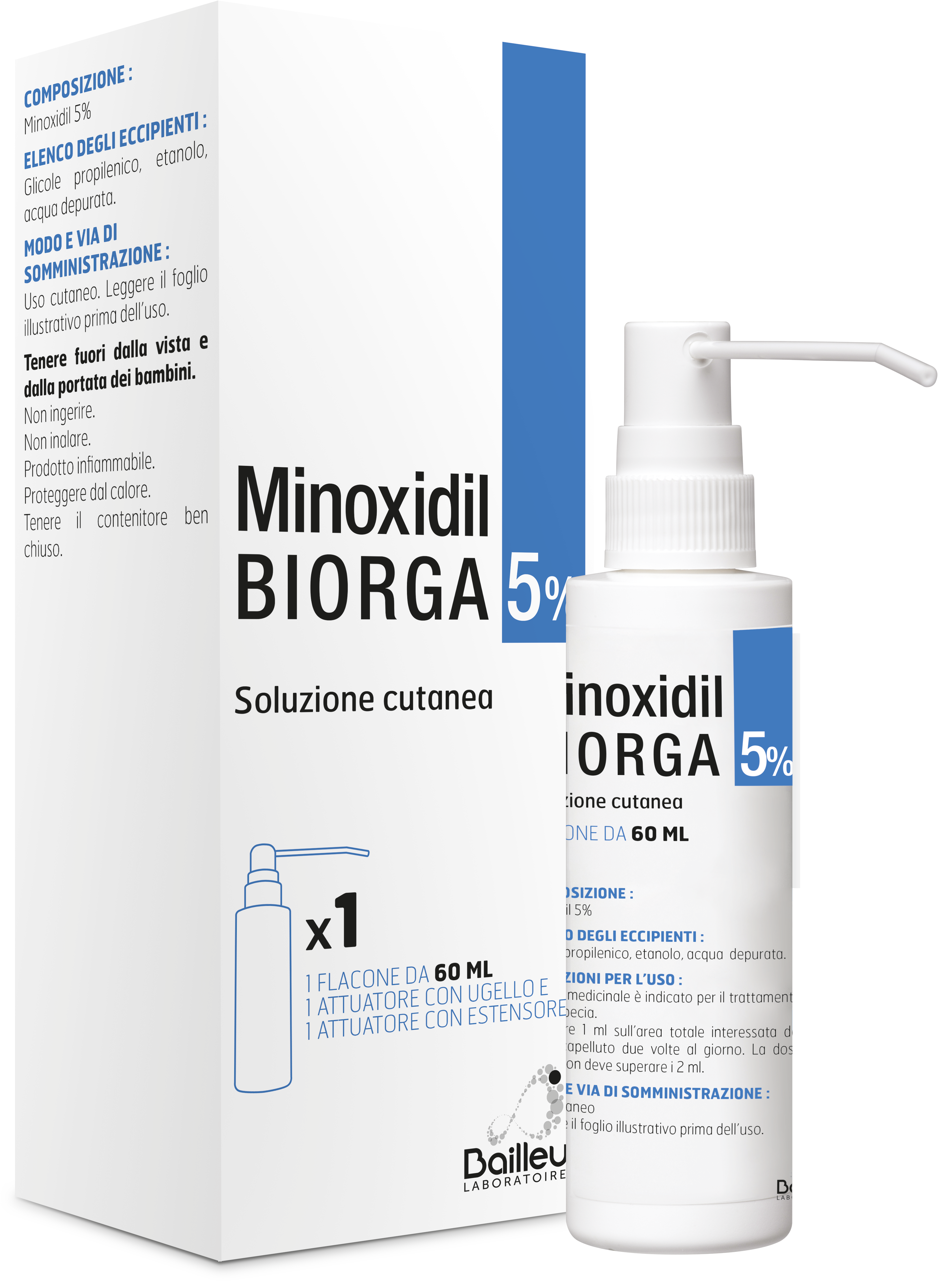 MINOXIDIL BIORGA*SOL CUT60ML5% - Magnumfarma.it