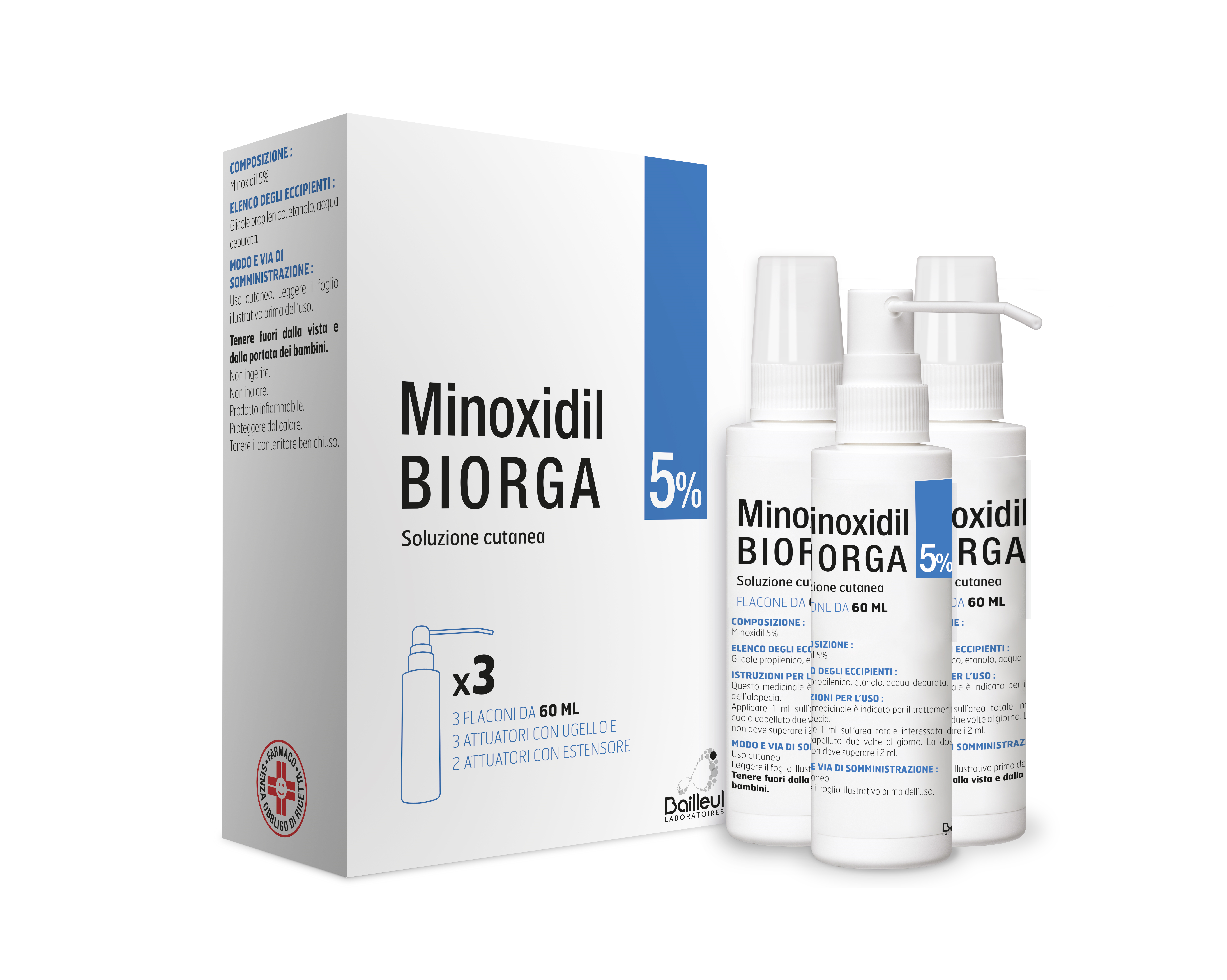 MINOXIDIL BIORGA*SOL CUT 3FL5% - Magnumfarma.it