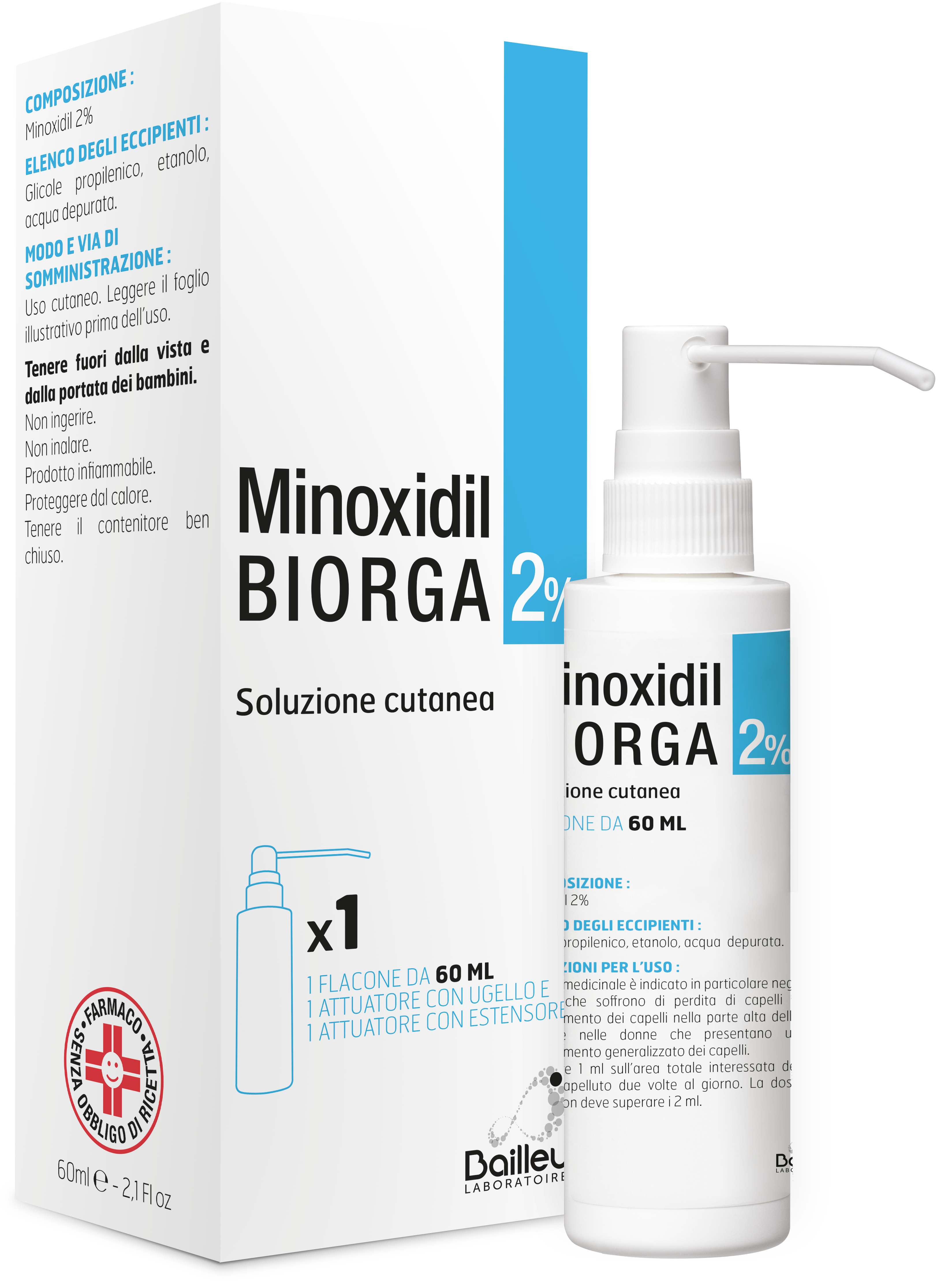 MINOXIDIL BIORGA*SOL CUT60ML2% - Magnumfarma.it