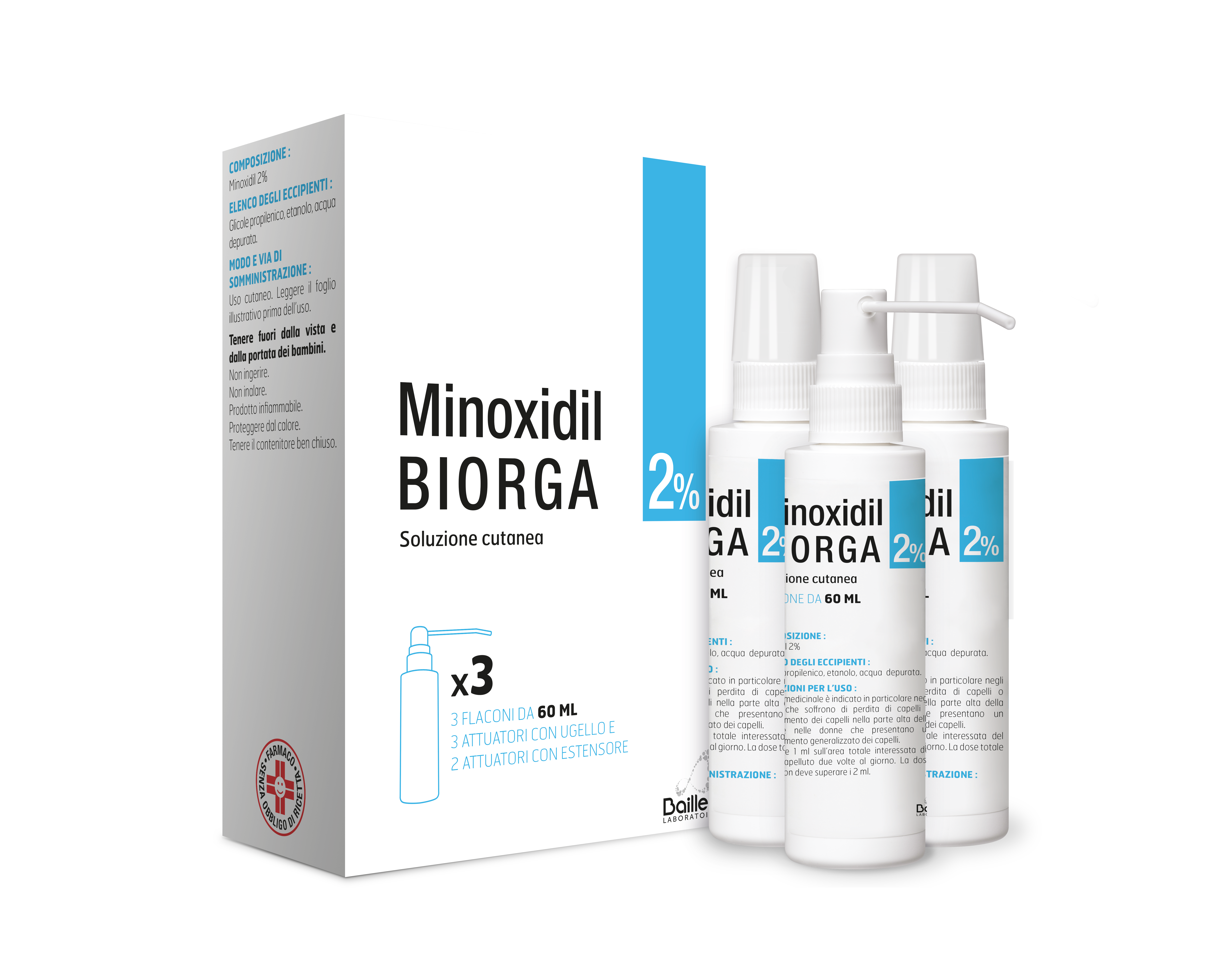 MINOXIDIL BIORGA*SOL CUT 3FL2% - Magnumfarma.it
