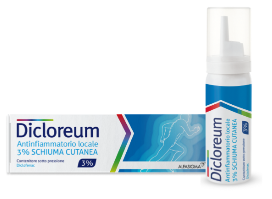 DICLOREUM SCHIUMA ANTINFIAMMATORIA LOCALE 50G 3% - Magnumfarma.it