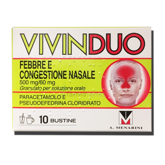VIVINDUO FEBBRE E CONGESTIONE NASALE 10 BUSTINE - Magnumfarma.it