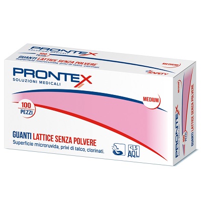 PRONTEX GUANTO IN LATTICE SENZA POLVERE PICCOLO 100 PEZZI - Magnumfarma.it