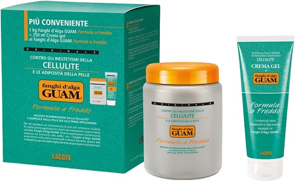 GUAM FANGHI D'ALGA CONFEZIONE CONVENIENZA FREDDA CON FANGHI D'ALGA GUAM 1 KG + CREMA GEL 250 ML FORMULA A FREDDO - Magnumfarma.it