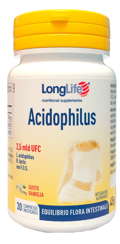 LONGLIFE ACIDOPHILUS 30 COMPRESSE MASTICABILI - Magnumfarma.it