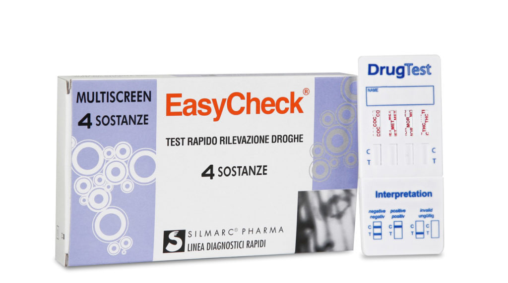 TEST RAPIDO SINGOLO O MULTIPLO PER RIVELAZIONE USO DI DROGHE STRIP EASYCHECK 4 SOSTANZE C - Magnumfarma.it