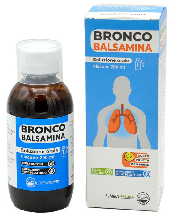BRONCOBALSAMINA SOLUZIONE ORALE 200 ML GUSTO FRUTTA CON MIELE - Magnumfarma.it