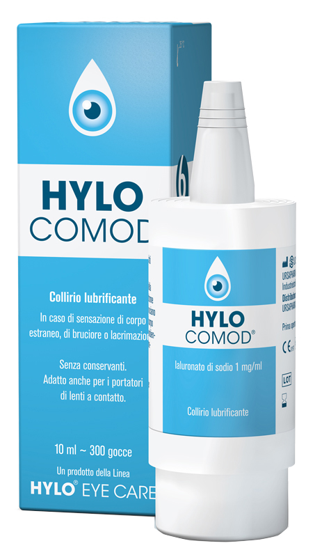 HYLO-COMOD GOCCE OCULARI IALURONATO DI SODIO 0,1%  FLACONCINO 10 ML - Magnumfarma.it