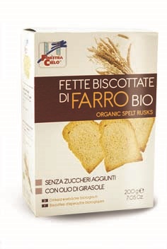 FSC FETTE BISCOTTATE DI FARRO BIO SENZA ZUCCHERI AGGIUNTI CON OLIO DI GIRASOLE SENZA OLIO DI PALMA 200 G - Magnumfarma.it