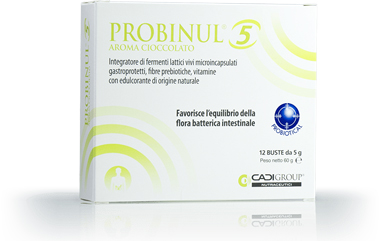 PROBINUL 5 12 BUSTINE 5 G AROMA CIOCCOLATO - Magnumfarma.it