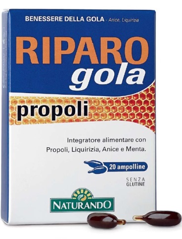 RIPARO GOLA PROPOLI 20 AMPOLLE BEVIBILI - Magnumfarma.it