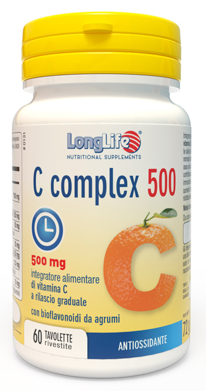 LONGLIFE C COMPLEX 500 TIME RELEASED 60 TAVOLETTE RIVESTITE - Magnumfarma.it