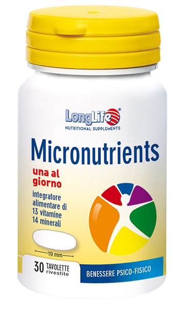 LONGLIFE MICRONUTRIENTS 30 TAVOLETTE RIVESTITE - Magnumfarma.it