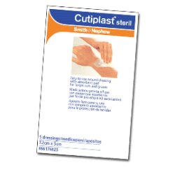 MEDICAZIONE CUTIPLAST STERIL ADESIVA SUPPORTO IN TNT ADESIVO POLIACRILATO IPOLLERGENICO TAMPONE NON ADERENTE 15X38 CM 5 PEZZI - Magnumfarma.it