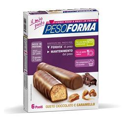 PESOFORMA BARRETTA CIOCCOLATO CARAMELLO 12 X 31 G - Magnumfarma.it
