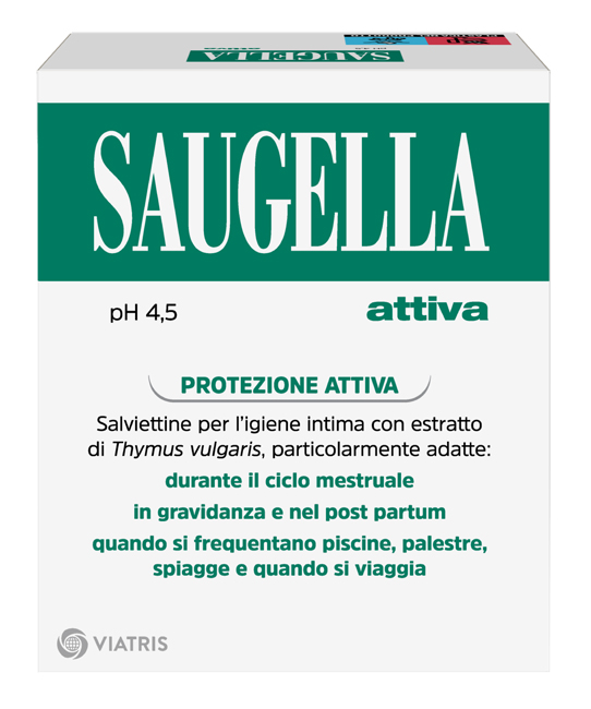 SAUGELLA ATTIVA SALVIETTINE DETERGENTI 10 BUSTINE - Magnumfarma.it