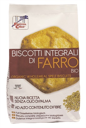 FSC BISCOTTI INTEGRALI DI FARRO BIOA AD ALTO CONTENUTO DI FIBRE CON OLIO DI GIRASOLE SENZA OLIO DI PALMA 400 G - Magnumfarma.it