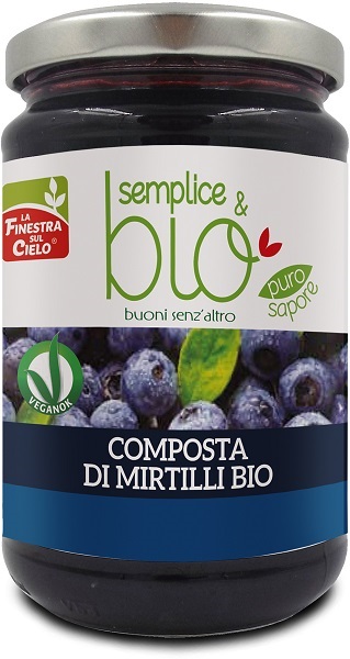 COMPOSTA DI MIRTILLI BIO CON POLPA DI MELA 320 G - Magnumfarma.it
