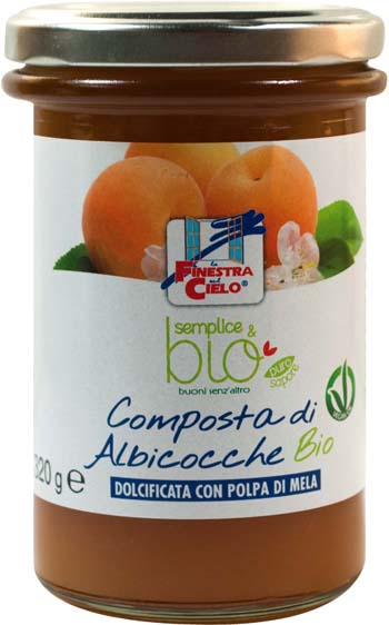 COMPOSTA DI ALBICOCCA CON POLPA DI MELA BIO 320 G - Magnumfarma.it