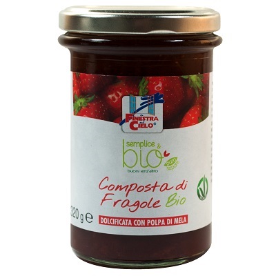 COMPOSTA DI FRAGOLE CON POLPA DI MELA BIO 320 G - Magnumfarma.it