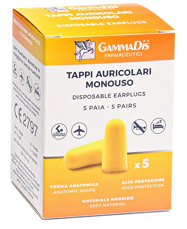TAPPO AURICOLARE EAR GOMMAPIUMA 10 PEZZI GAMMADIS - Magnumfarma.it