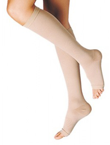 GAMBALETTO TERAPEUTICO DUALSAN A COMPRESSIONE DECRESCENTE KKL2 PUNTA APERTA BEIGE UNISEX 4 1 PAIO - Magnumfarma.it