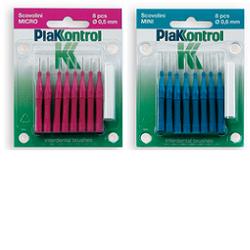 PLAKKONTROL SCOVOLINO MICRO 0,5 MM 8 PEZZI + MANICO - Magnumfarma.it